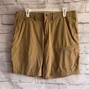 PREOWNED THE NORTH FACE MENS KHAKI SHORTS SIZE 36